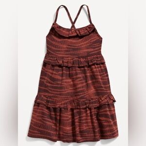 Old Navy Sleeveless Printed Ruffle-Trim Swing Dress for Toddler Girls